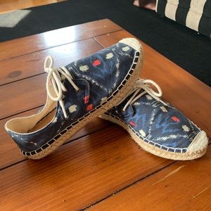 Jcrew Lace- up espadrilles in ikat